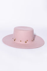 A KISS TO BUILD A DREAM ON WOOL BRIM HAT