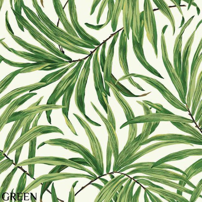 Ashford House Green Bali Leaves Wallpaper