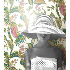 Ashford House Fiji Garden Wallpaper Installed