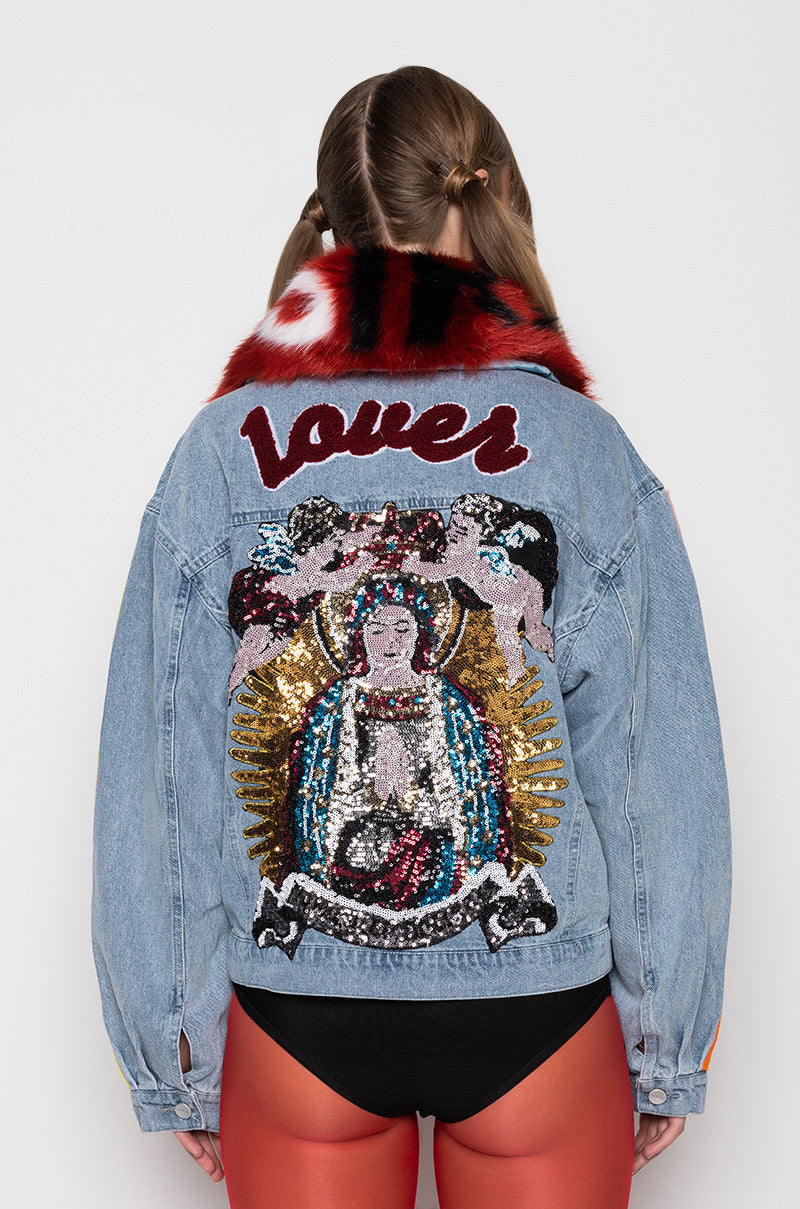 100 PERCENT THAT B PATCHWORK DENIM JACKET