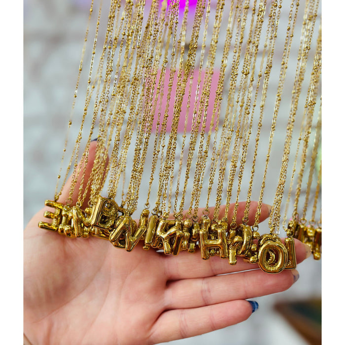Bubble Letter Necklace