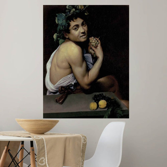 36.5x48 The Sick Bacchus Decal Installed Above Dinette