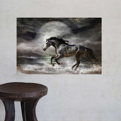 16x24 inch Wild As The Sea Decal Installed Above Stool