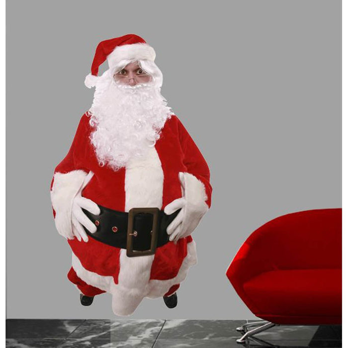 Jolly Santa Wall Decal Installed | Wallhogs