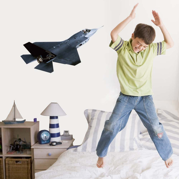 36 inch Lockheed Martin XC-35 Die-Cut Decal Installed in Boys Room