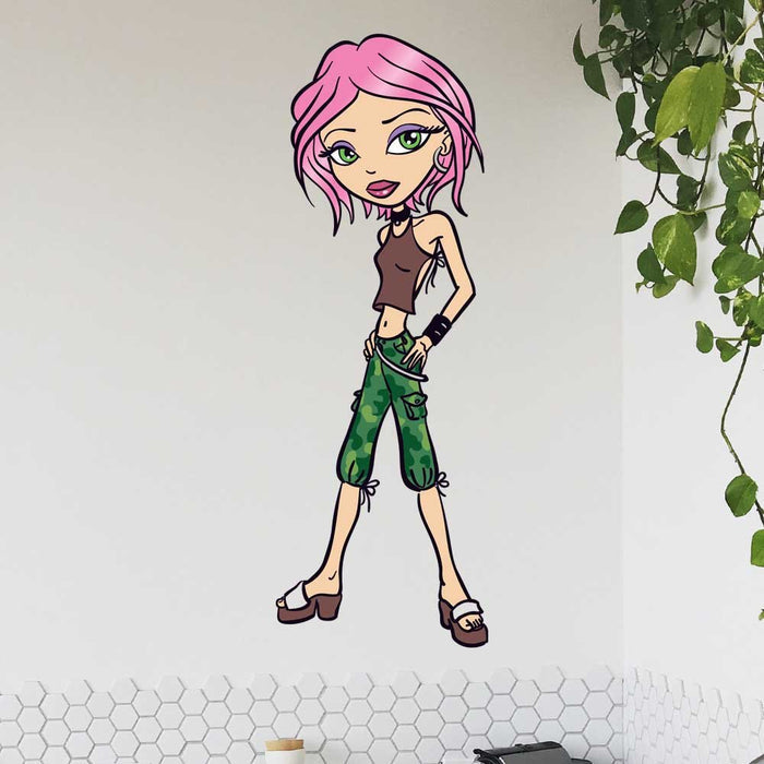 19x48 inch Punk Brat Decal Installed Above Backsplash