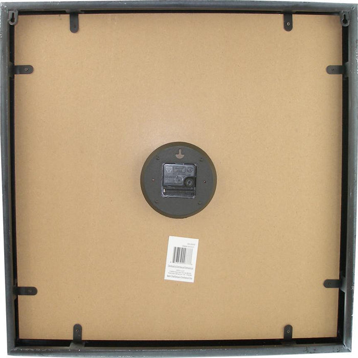 Weathered Cream Wall Clock - Square 23"x23" Back